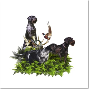 German Wirehaired Pointer Posters and Art